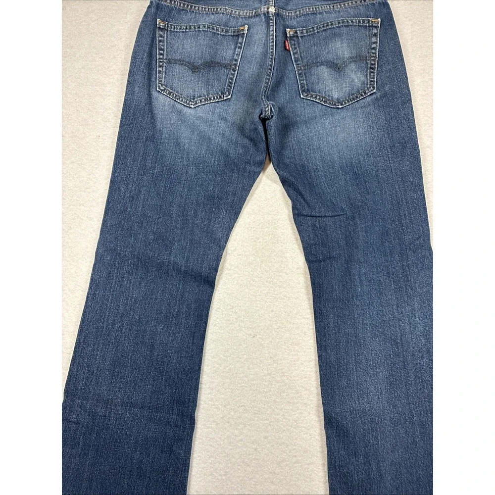 Levis 527 Mens Jeans 33x32 Blue Bootcut Fit Medium Wash Denim Classic City Biker